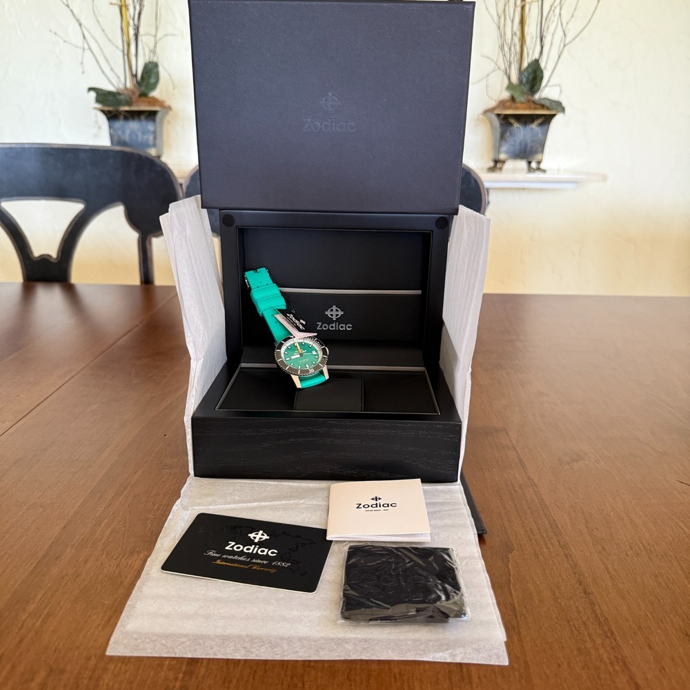 Zodiac ZO9305 Super Sea Wolf Automatic Compression Dive Watch, NWT, Box - Picture 4 of 16